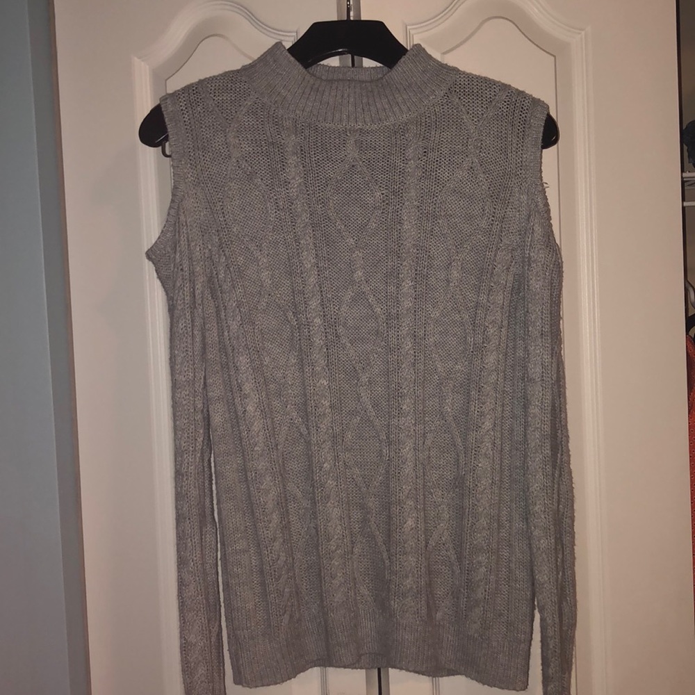 Beautiful Open Shouldered Cashmere Sweater